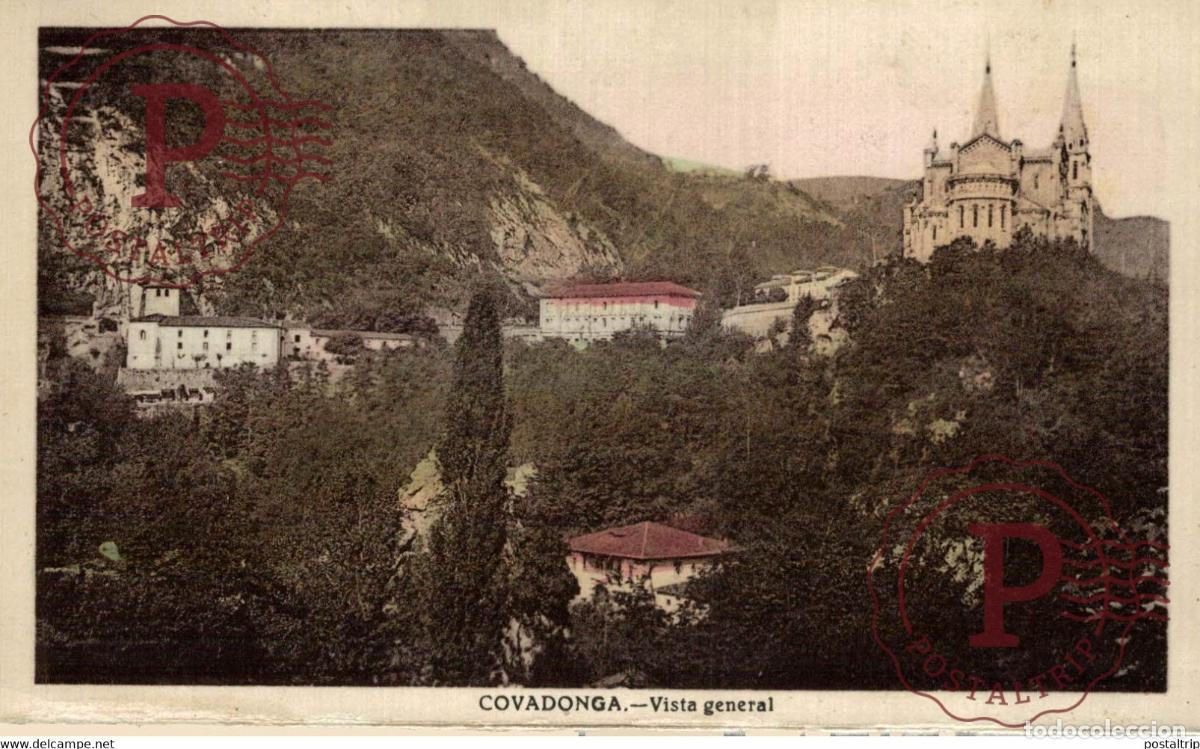 Postales: ASTURIAS COVADONGA VISTA GENERAL ASTURIAS ESPA&Ntilde;A SPAIN