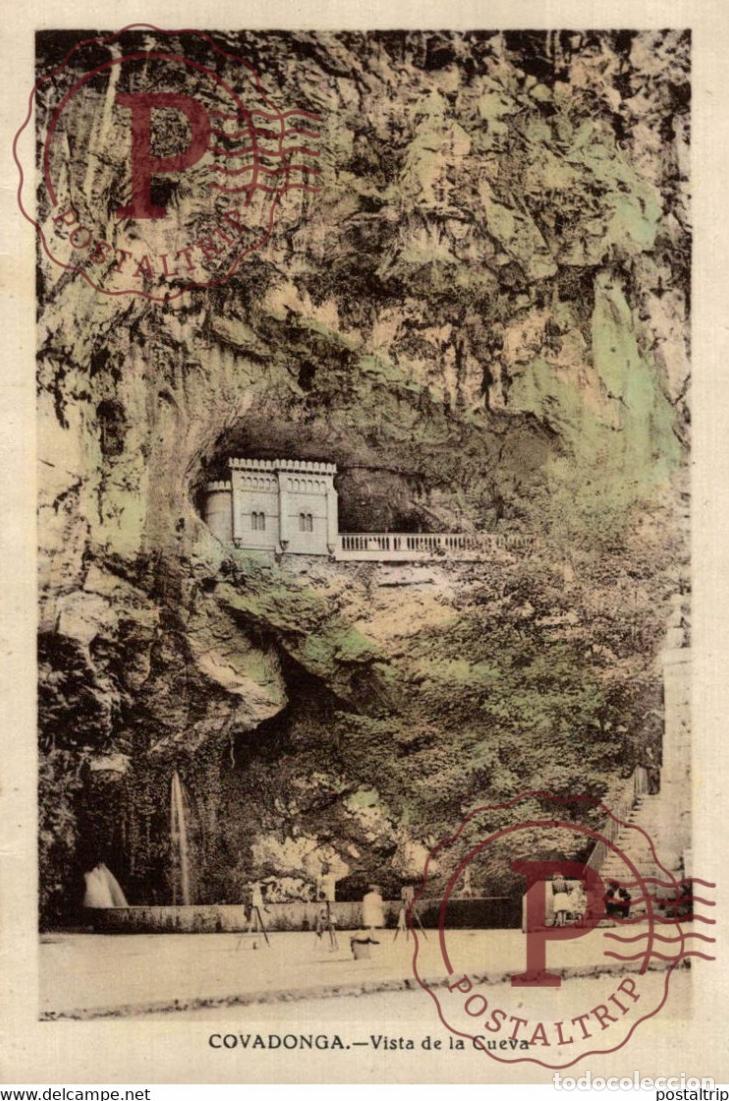 Postales: ASTURIAS COVADONGA VISTA DE LA CUEVA ASTURIAS ESPA&Ntilde;A SPAIN