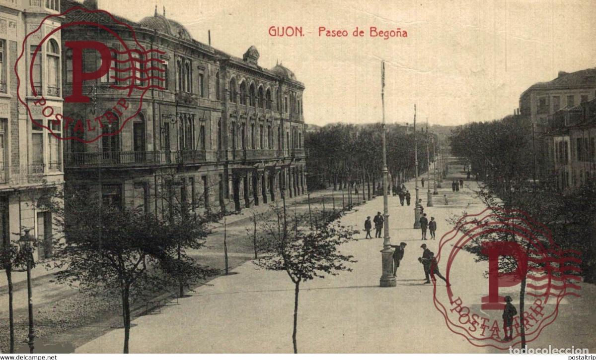Postales: ASTURIAS. GIJON. PASEO DE BEGO&Ntilde;A.