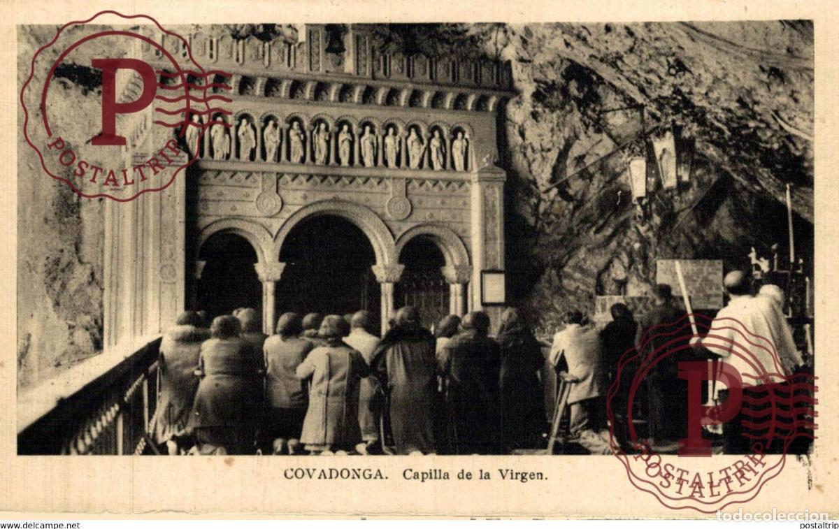Postales: ASTURIAS. COVADONGA. CAPILLA DE LA VIRGEN.
