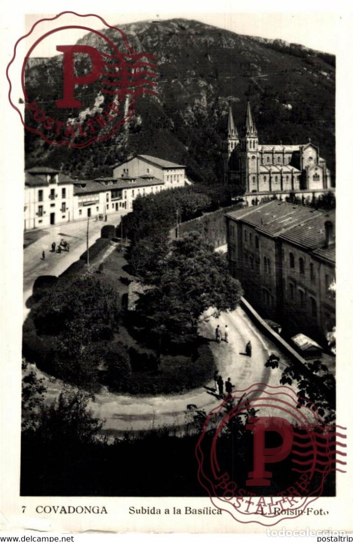 Postales: ASTURIAS. COVADONGA. SUBIDA A LA BASILICA.