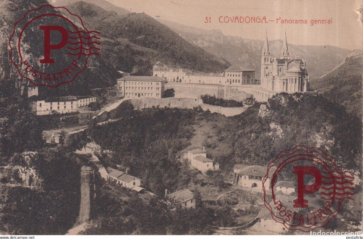 Postales: ASTURIAS. COVADONGA. PANORAMA GENERAL.
