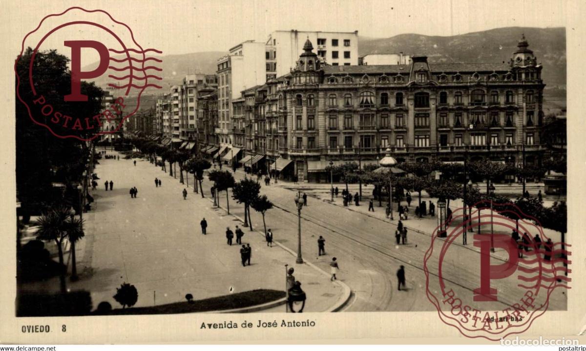 Postales: ASTURIAS. OVIEDO. AVENIDA DE JOSE ANTONIO.