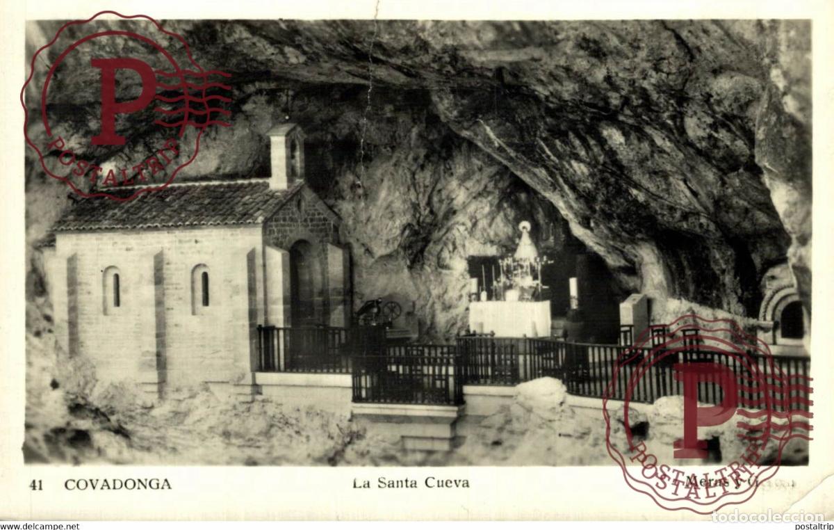 Postales: ASTURIAS. Covadonga La Santa Cueva