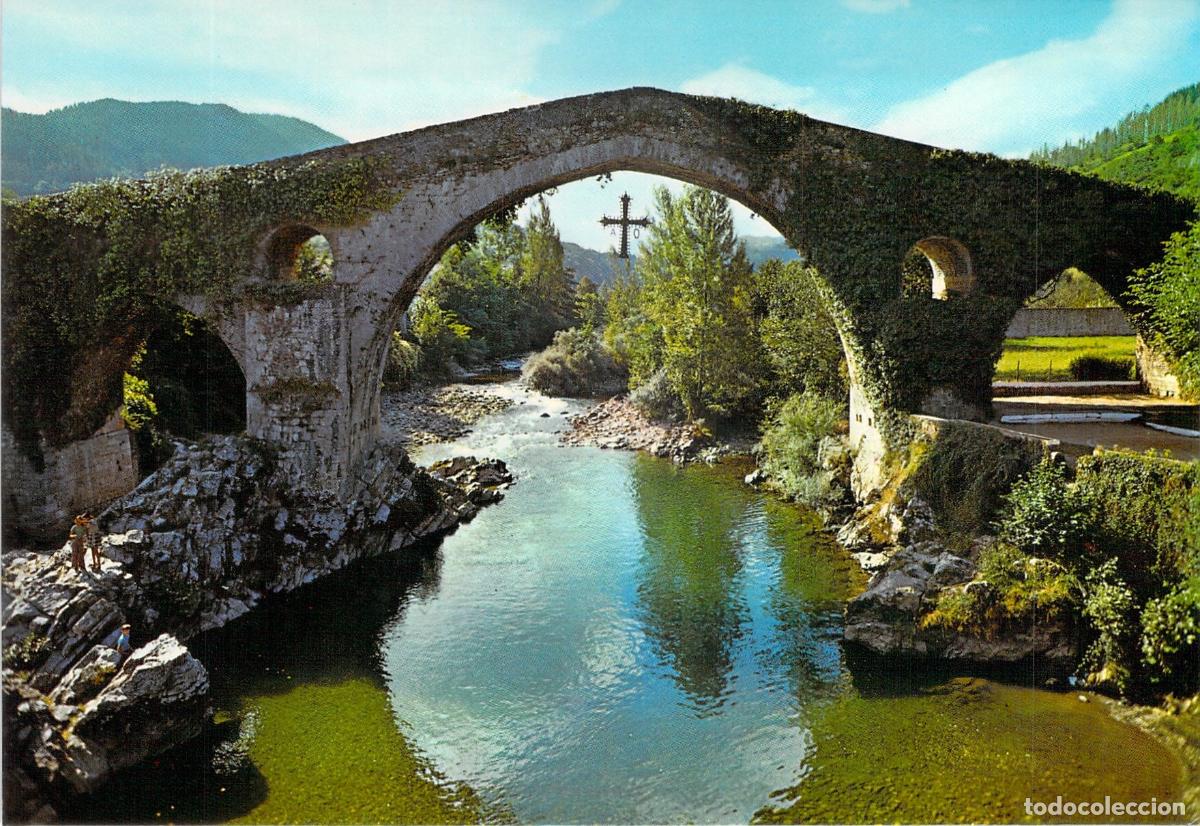 Cartes Postales: Tarjeta Postal Puente Romano de Cangas de On&iacute;s, Asturias