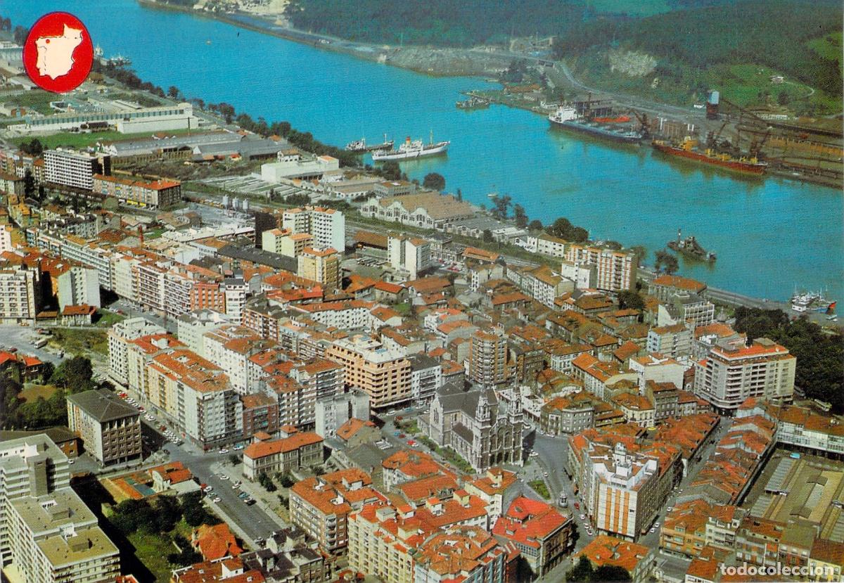Postales: Postal de Vista A&eacute;rea de Avil&eacute;s, Asturias