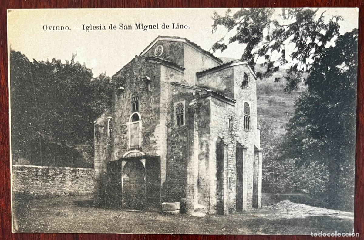 Cartoline: OVIEDO, IGLESIA DE SAN MIGUEL DE LINO, LACOSTE, COLECCION ESPA&Ntilde;A MONUMENTAL E HISTORICA SERIE II N&ordm;