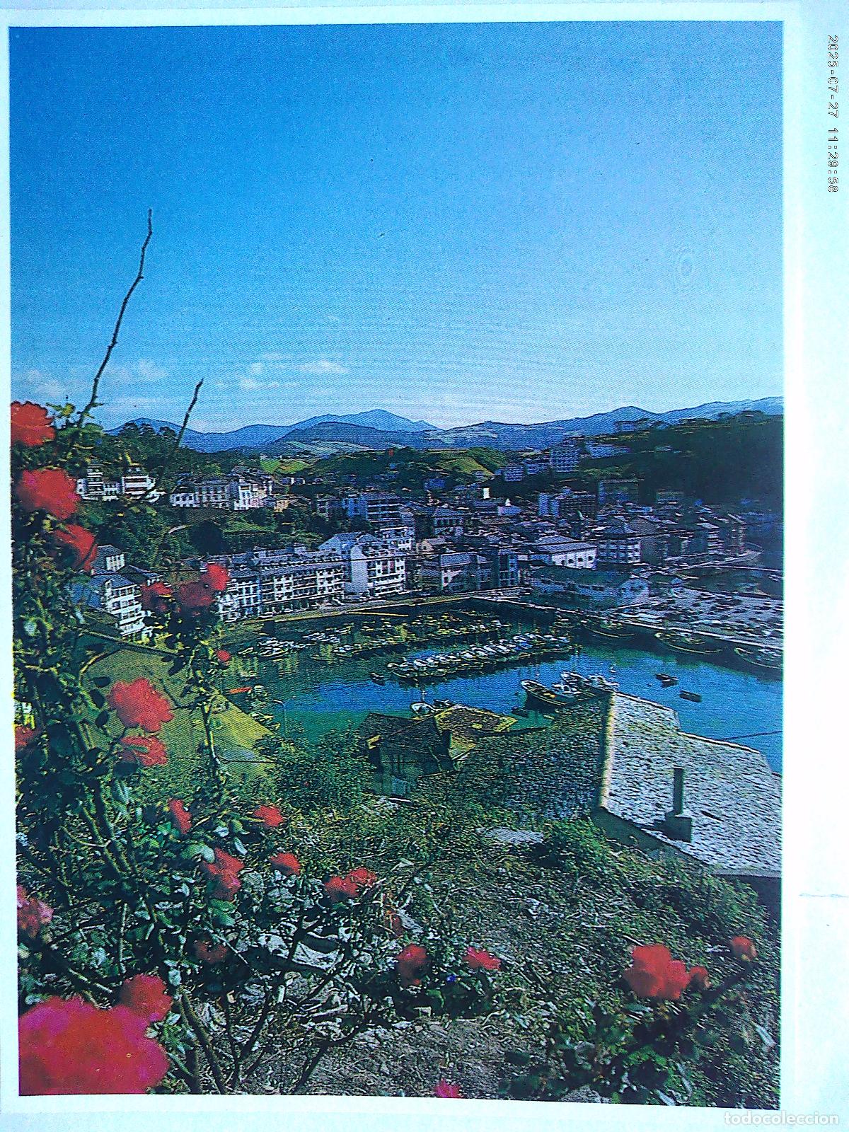 Postcards: POSTAL DE LUARCA ( ASTURIAS ): PUERTO Y VILLA . FOTO DE J. ARROJO , GIJON