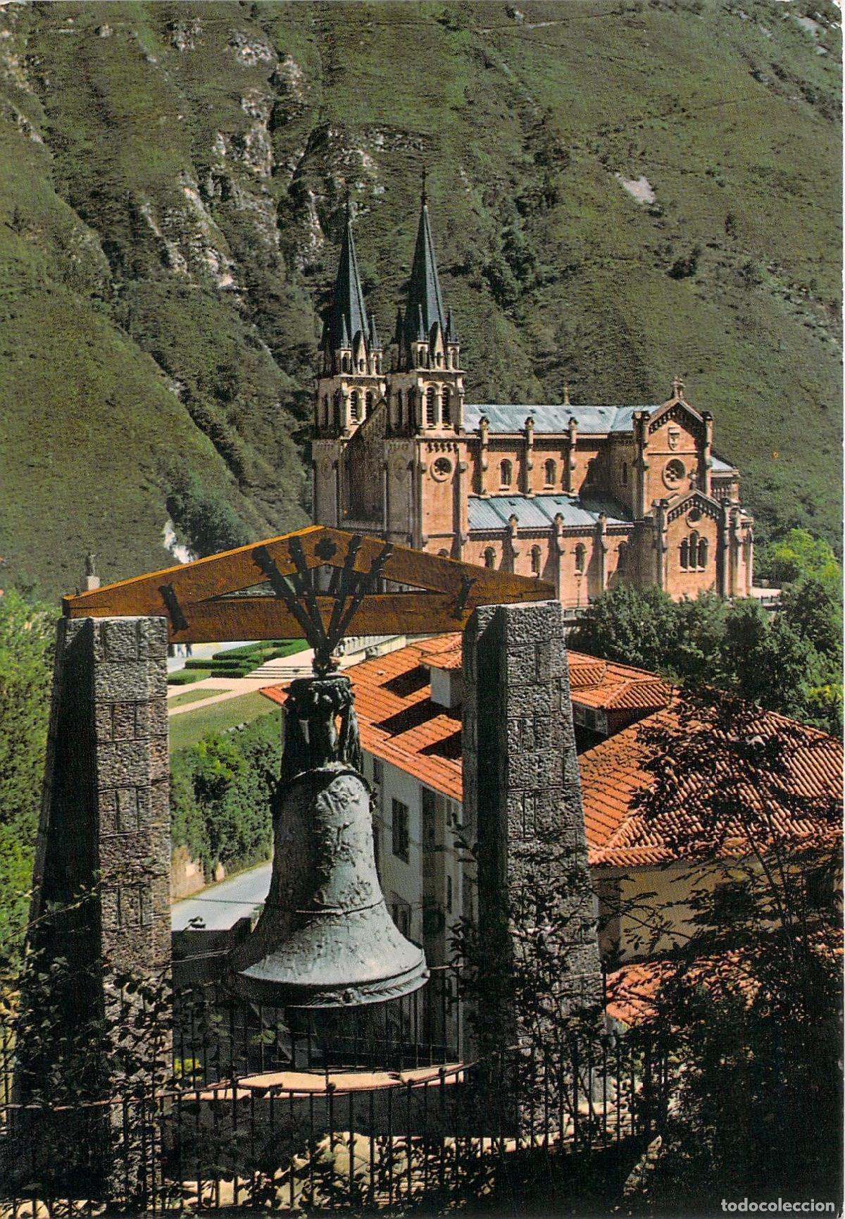 Postales: Postal de la Bas&iacute;lica de Covadonga en Asturias