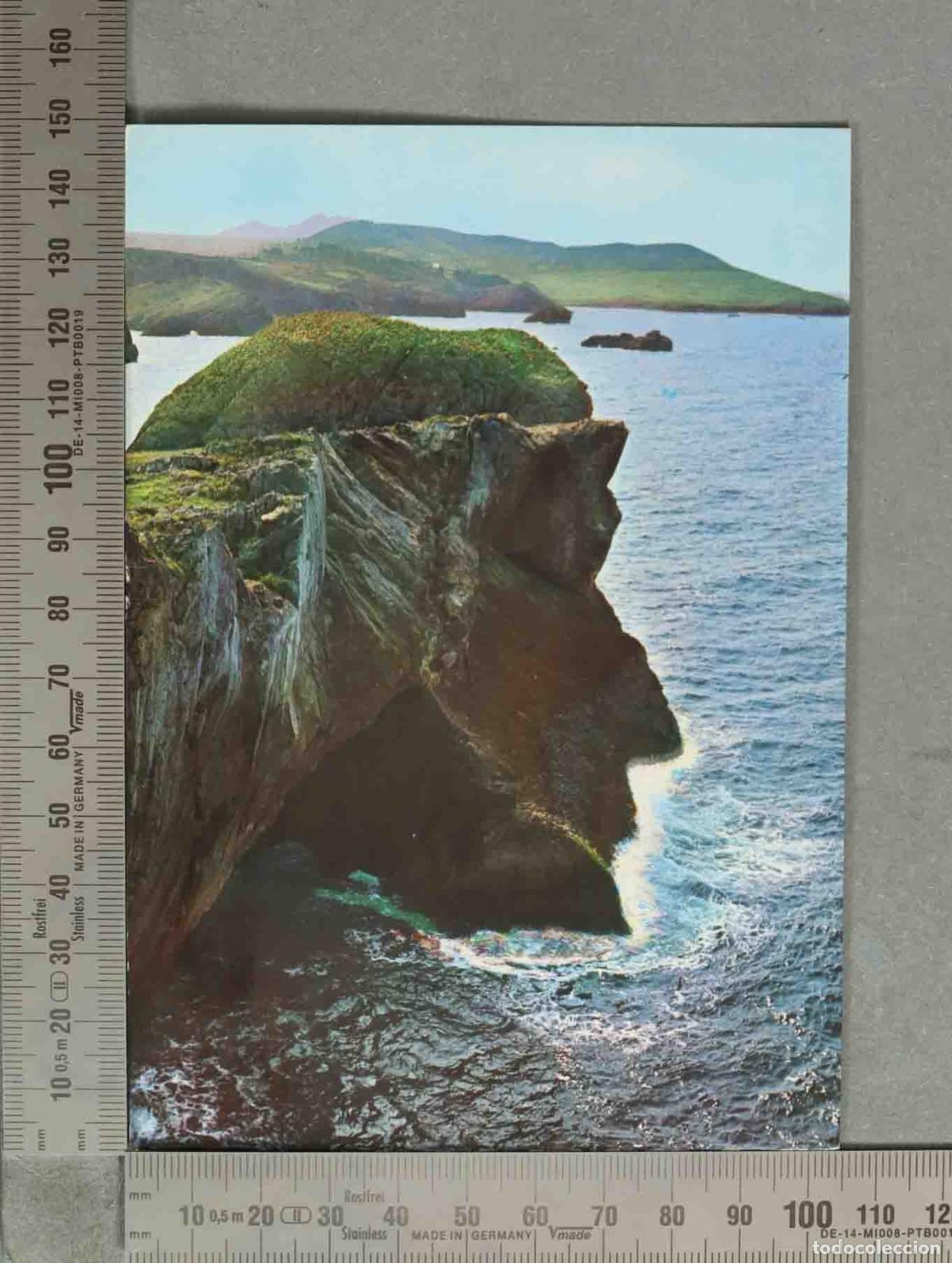 Postales: POSTAL. Perfil de Cristo - Roca natural celorio