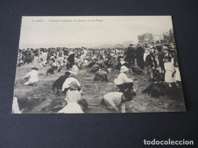 Postales: GIJON ASTURIAS CONCURSO INFANTIL DE ARENAS EN LA PLAYA