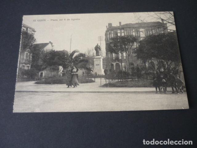 Postales: GIJON ASTURIAS PLAZA DEL 6 DE AGOSTO