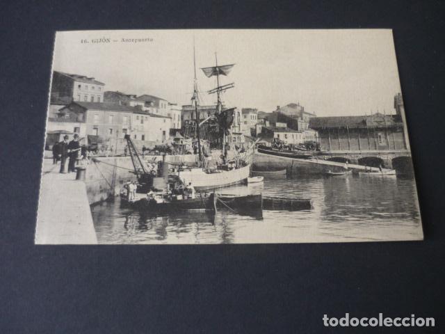 Postales: GIJON ASTURIAS ANTEPUERTO