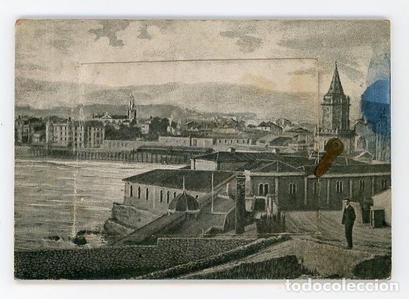 Postales: GIJON. ASTURIAS. ALBUM-POSTAL. ARTES GRAFICAS. COMPLETO