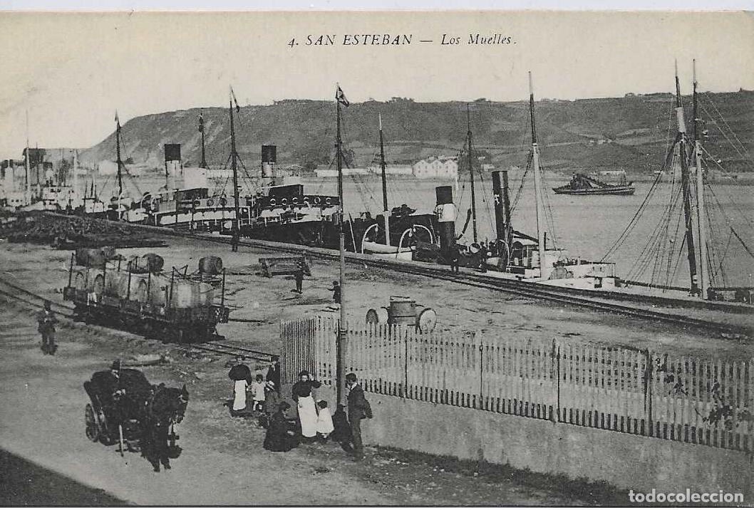 Postales: SAN ESTEBAN (ASTURIAS) - LOS MUELLES - COLECCION MARTIN, MUROS