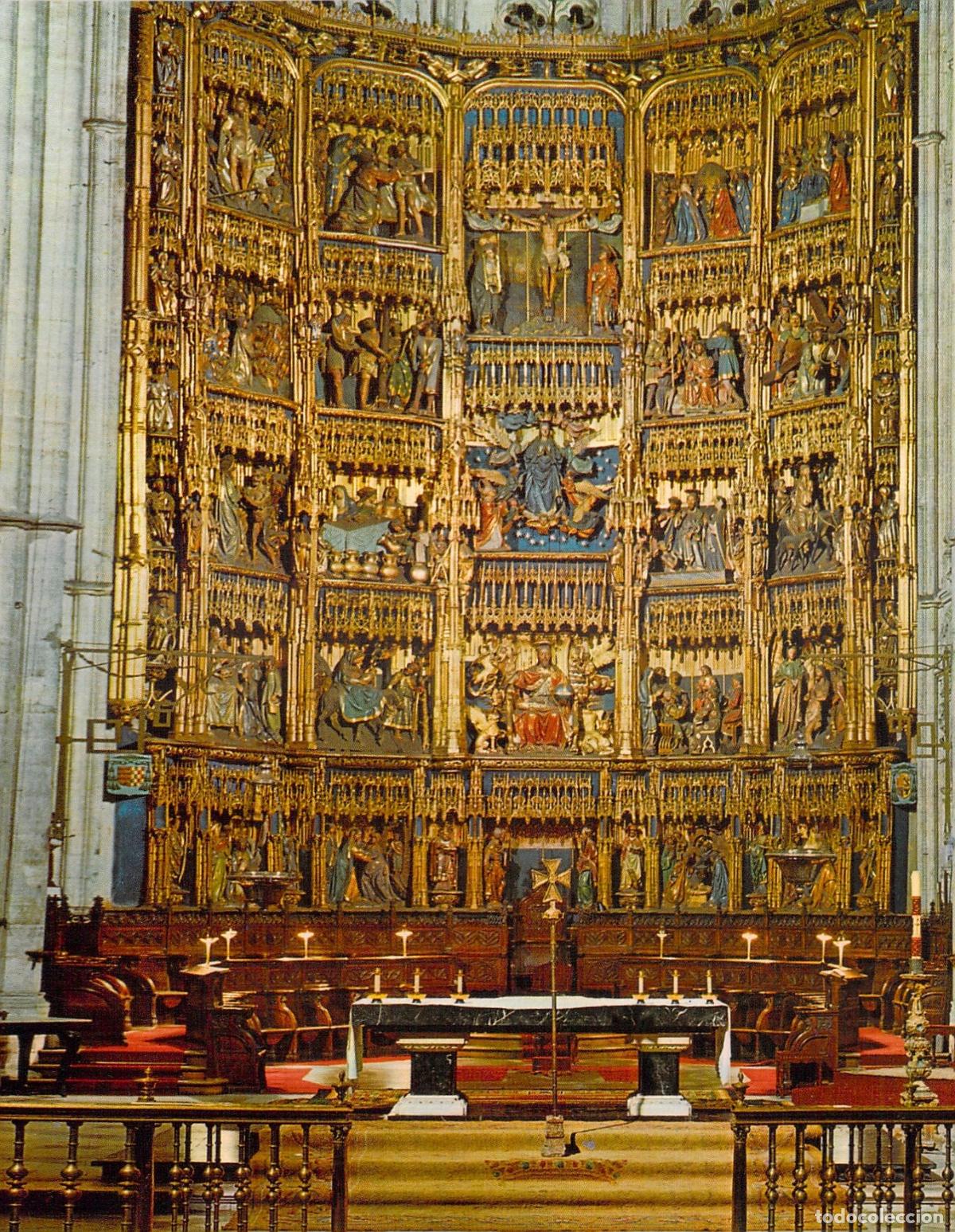 Postales: Postal Altar Mayor y Retablo de la Catedral de Oviedo
