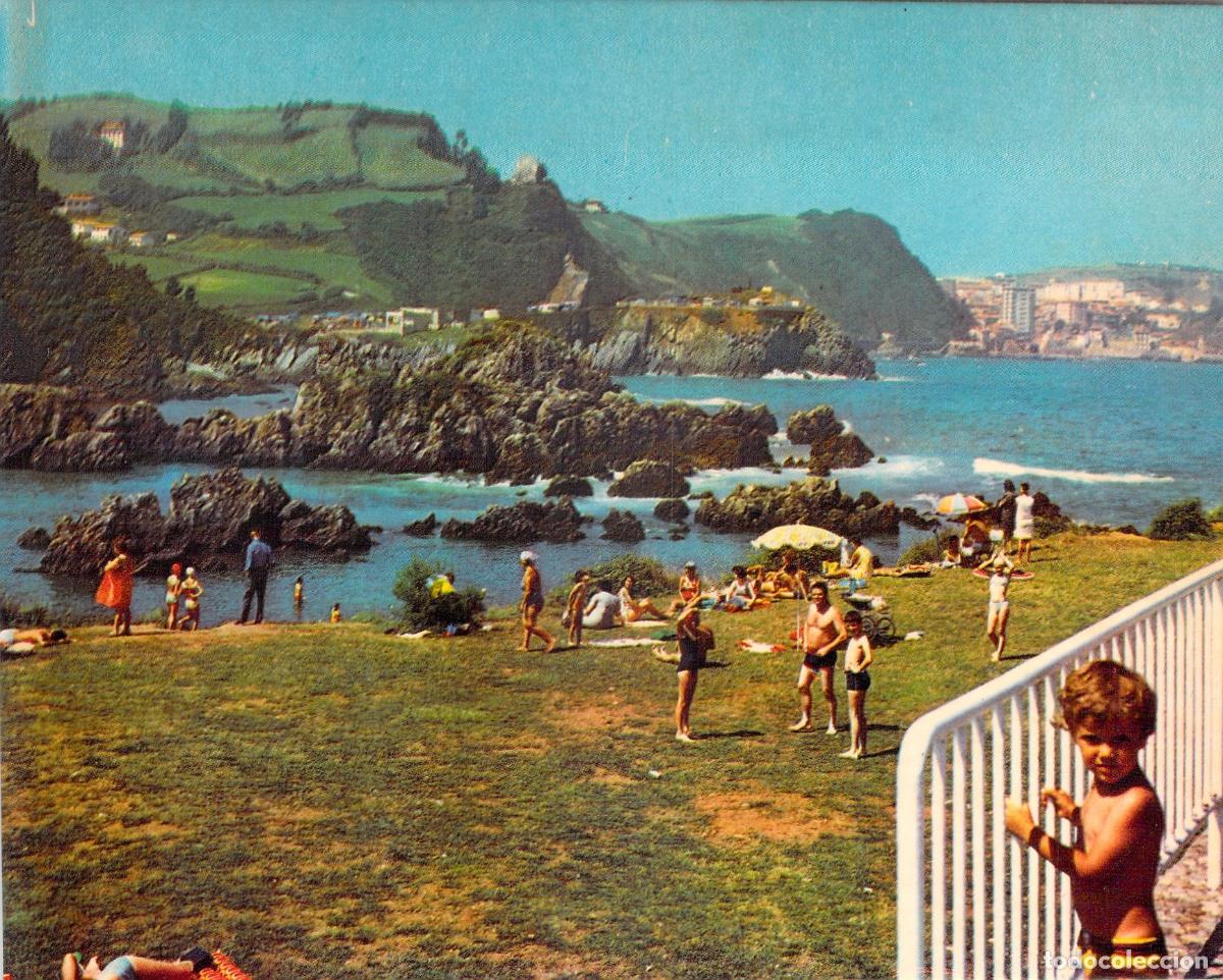 Postales: Postal de Perlora Asturias Ciudad Sindical Playa La Caba&ntilde;a