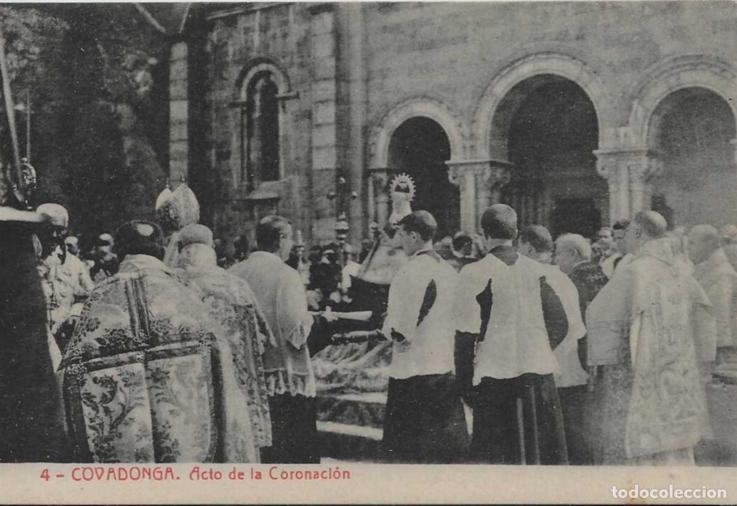 Postales: COVADONGA (ASTURIAS) - Acto de la Coronaci&oacute;n - Fototipia Thomas, Barcelona