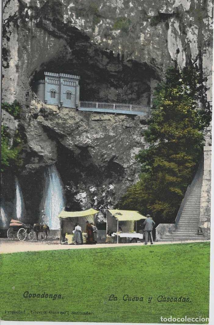 Postales: COVADONGA (ASTURIAS) - La Cueva y cascadas - Purguer & Co N&ordm; 5797