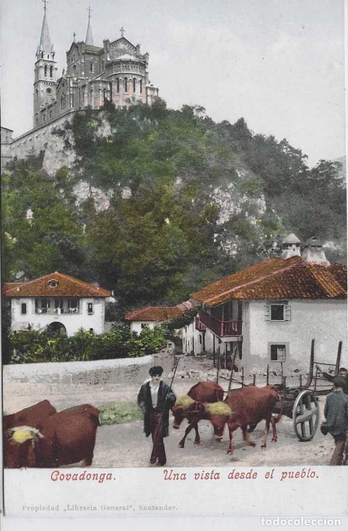 Postales: COVADONGA (ASTURIAS) - La Vista desde el pueblo - Purguer & Co N&ordm; 3796