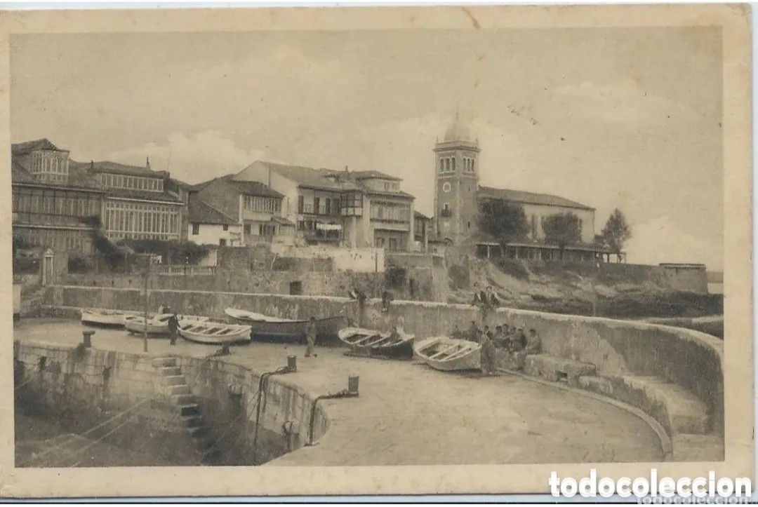 Postales: LUANCO (ASTURIAS) - UN DETALLE DEL PUERTO Y UNA HERMOSA VISTA PARCIAL - FOTO MANUEL G. MOR&Iacute;