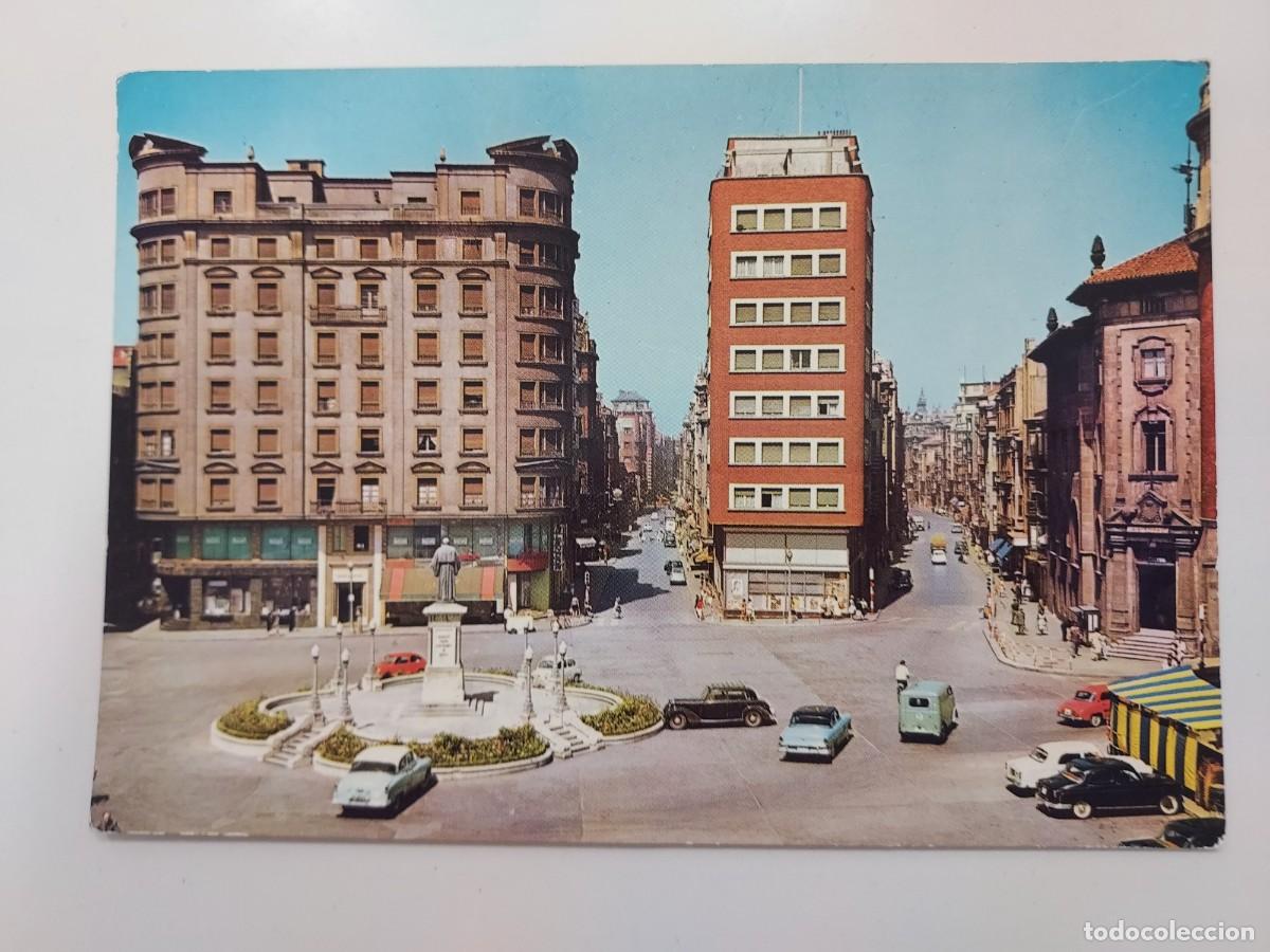 Postales: POSTAL GIJON PLAZA 6 DE AGOSTO. 1962. SIN CIRCULAR