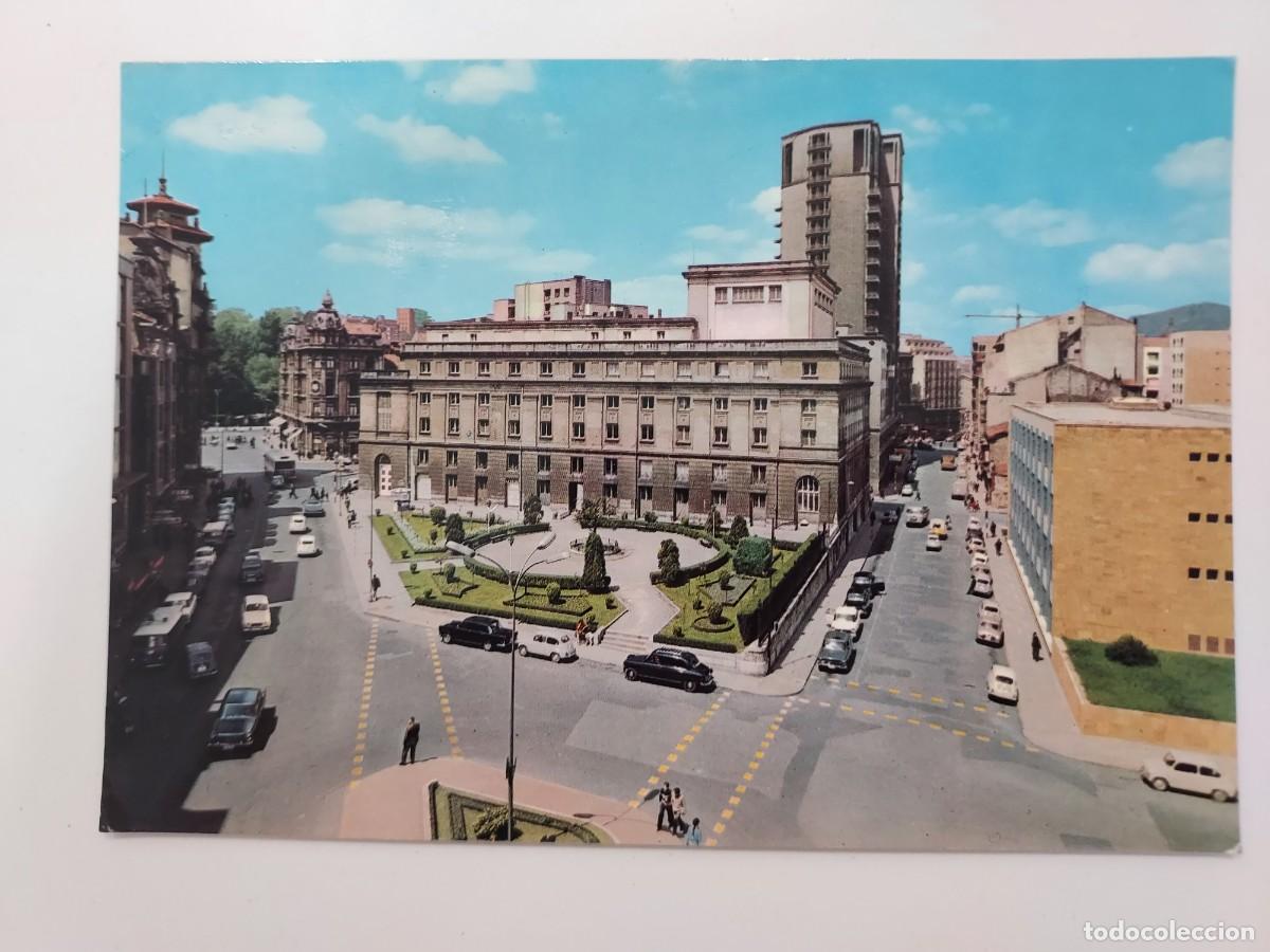 Postales: POSTAL OVIEDO TEATRO CAMPOAMOR Y JARDINES. 1962. SIN CIRCULAR