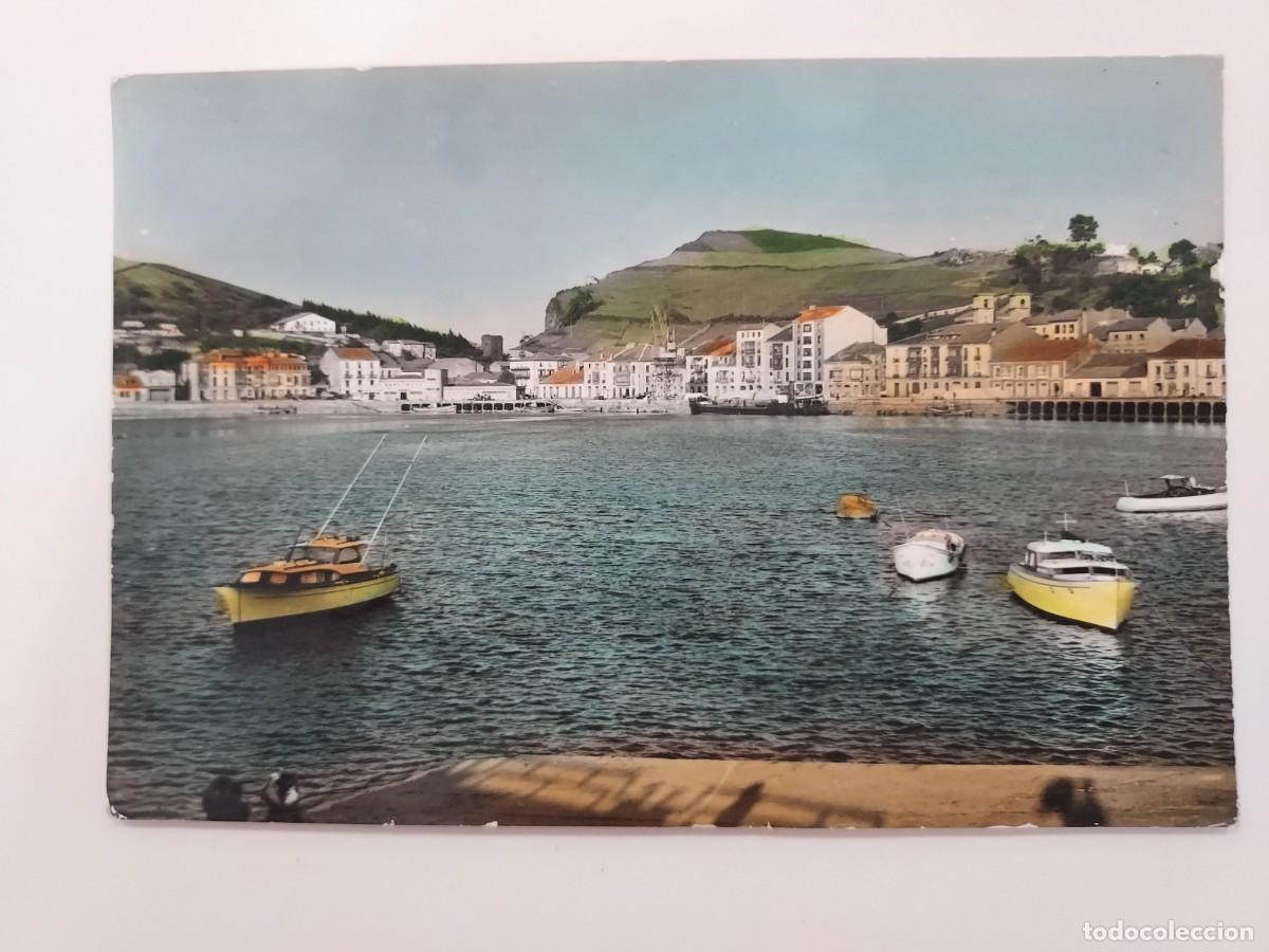 Postales: POSTAL RIBADESELLA EL PUERTO. A&Ntilde;OS 1950. CIRCULADA 1966. ASTURIAS. SICILIA 2 TIPO COLOREADA