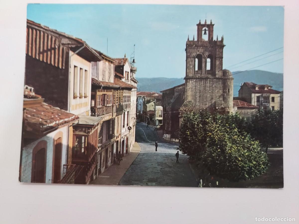 Postales: POSTAL SALAS AVENIDA DE GALICIA Y COLEGIATA. 1965. SIN CIRCULAR. ASTURIAS