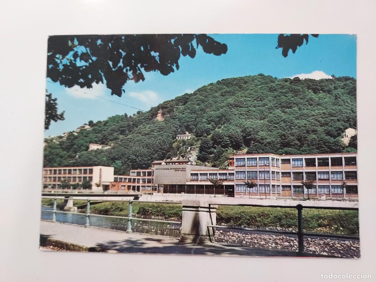Postales: POSTAL SAMA DE LANGREO INSTITUTO DE ENSE&Ntilde;ANZA MEDIA. 1972. ESCRITA. ASTURIAS