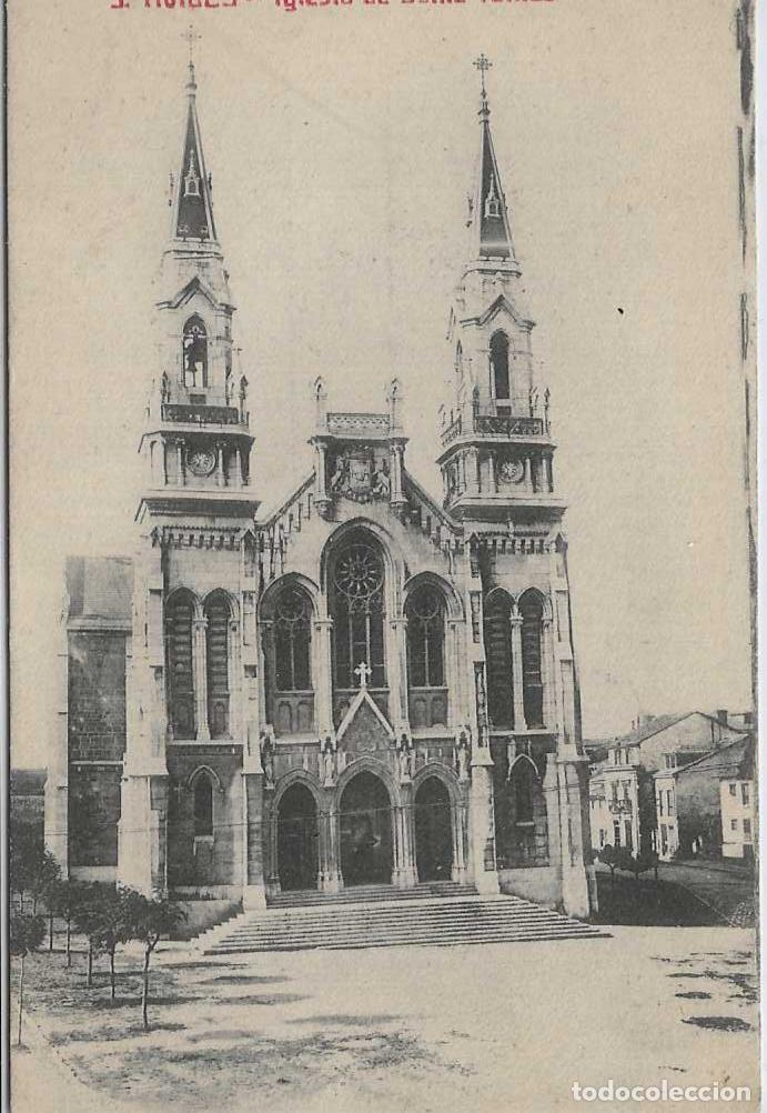Postales: AVILES (ASTURIAS) - IGLESIA DE SANTO TOMAS - SIN EDITOR