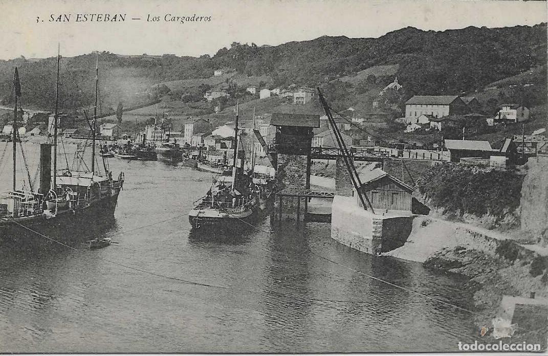 Postales: SAN ESTEBAN (ASTURIAS) - LOS CARGADEROS - COLECCION MARTIN.MUROS