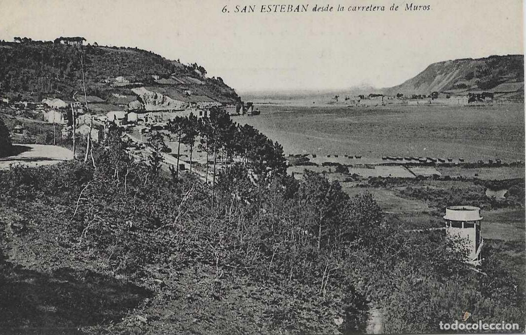 Postales: SAN ESTEBAN (ASTURIAS) - DESDE LA CARRETERA DE MUROS - COLECCION MARTIN.MUROS