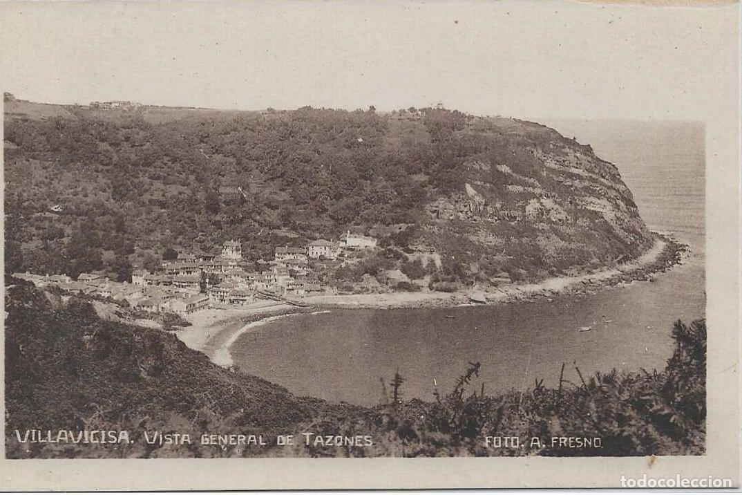 Postales: VILLAVICIOSA (ASTURIAS) - VISTA GENERAL DE TAZONES - SIN EDITOR
