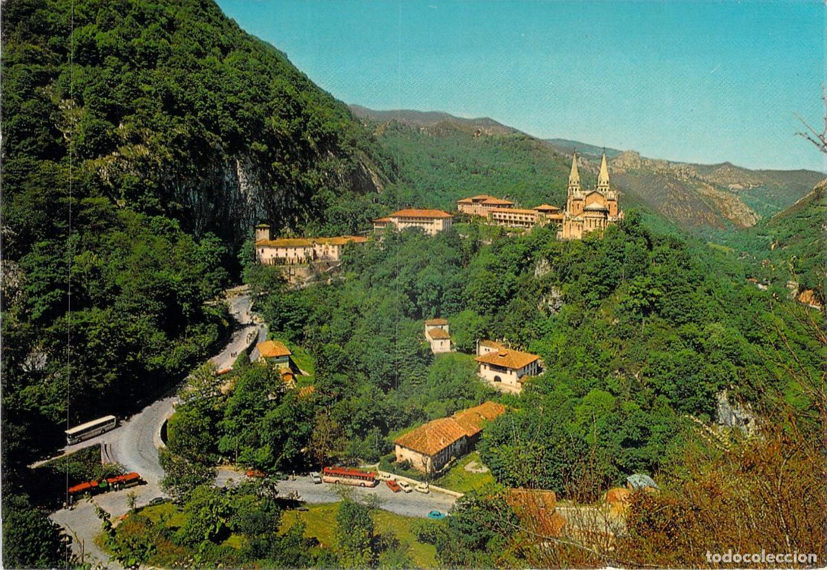 Postales: Postal del Santuario de Covadonga en Asturias