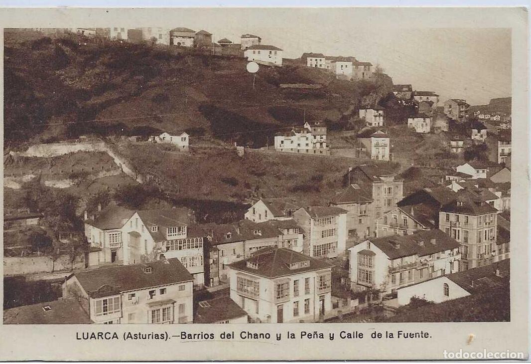 Postales: LUARCA (ASTURIAS) - BARRIOS DEL CHANO Y LA PE&Ntilde;A Y CALLE DE LA FUENTE - EDICIONES GOMEZ