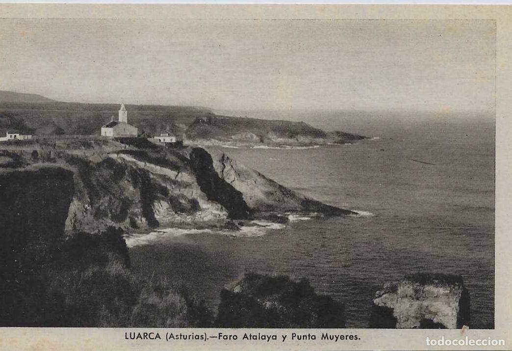 Postales: LUARCA (ASTURIAS) - FARO AYALAYA Y FARO MUYERES - EDICIONES GOMEZ