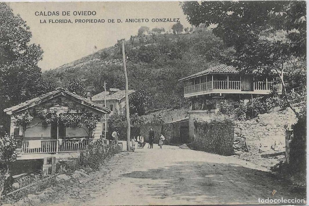 Postales: CALDAS DE OVIEDO (ASTURIAS) - LA FLORIDA, PROPIEDAD DE D. ANICETO GONZALEZ - SIN EDITOR