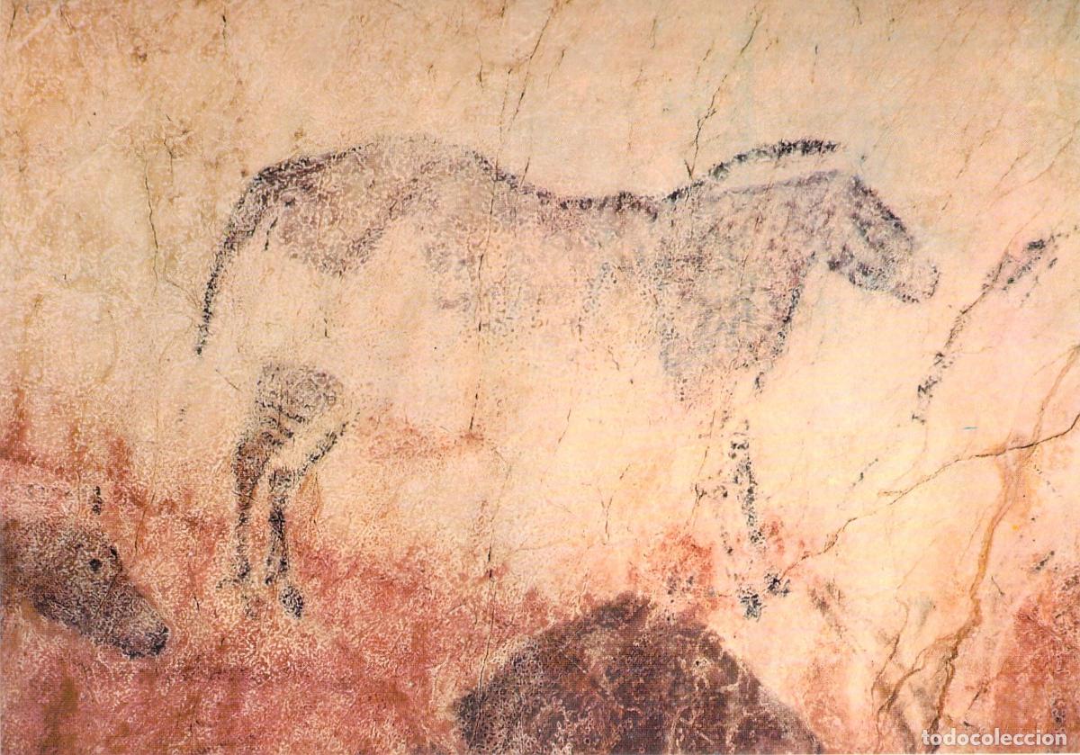 Postales: Postal de arte rupestre Cueva Tito Bustillo, Ribadesella, Asturias