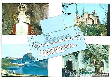 Postales: TELEGRAMA.- COVADONGA - Foto 1