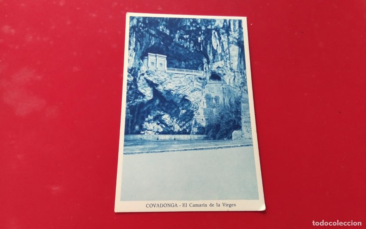 Postales: COVADONGA , POSTAL ANTIGUA , BLANCO Y NEGRO - Foto 2