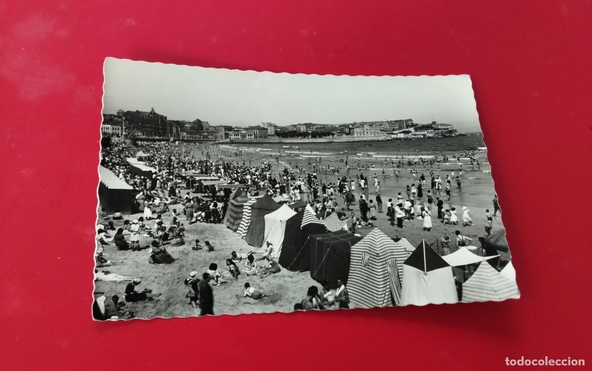 Postales: GIJON , POSTAL ANTIGUA , BLANCO Y NEGRO