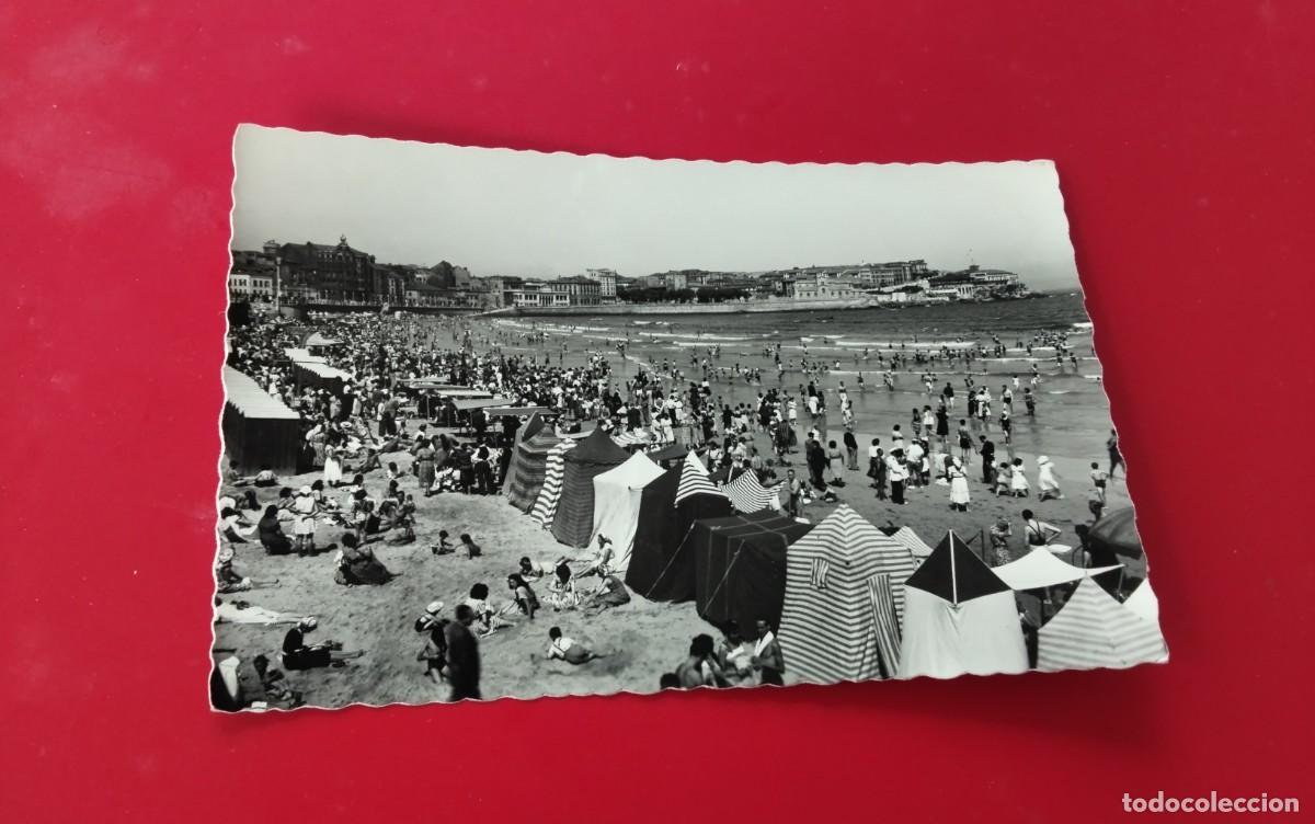 Postales: GIJON , POSTAL ANTIGUA , BLANCO Y NEGRO - Foto 2