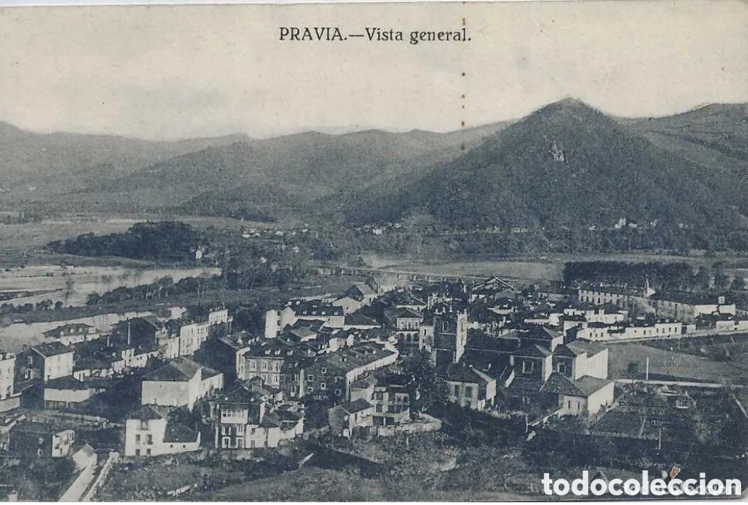 Postales: PRAVIA (ASTURIAS) - VISTA GENERAL - EDICI&Oacute;N VARELA