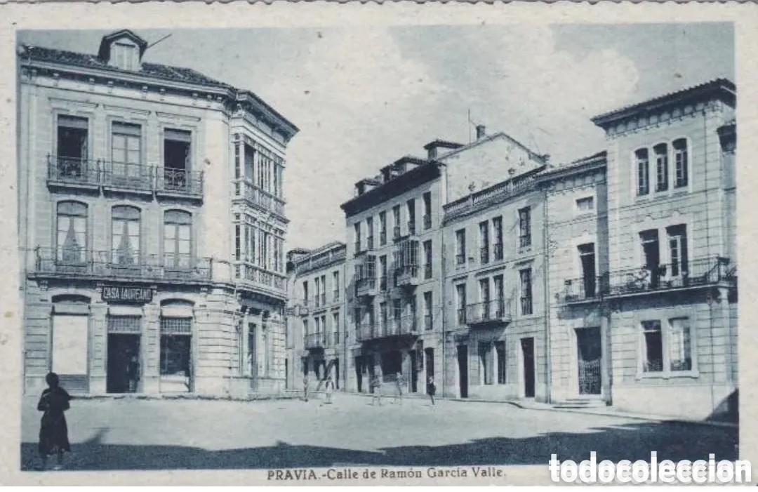 Postales: PRAVIA (ASTURIAS) - CALLE DE RAM&Oacute;N GARC&Iacute;A VALLE - EDICI&Oacute;N VARELA