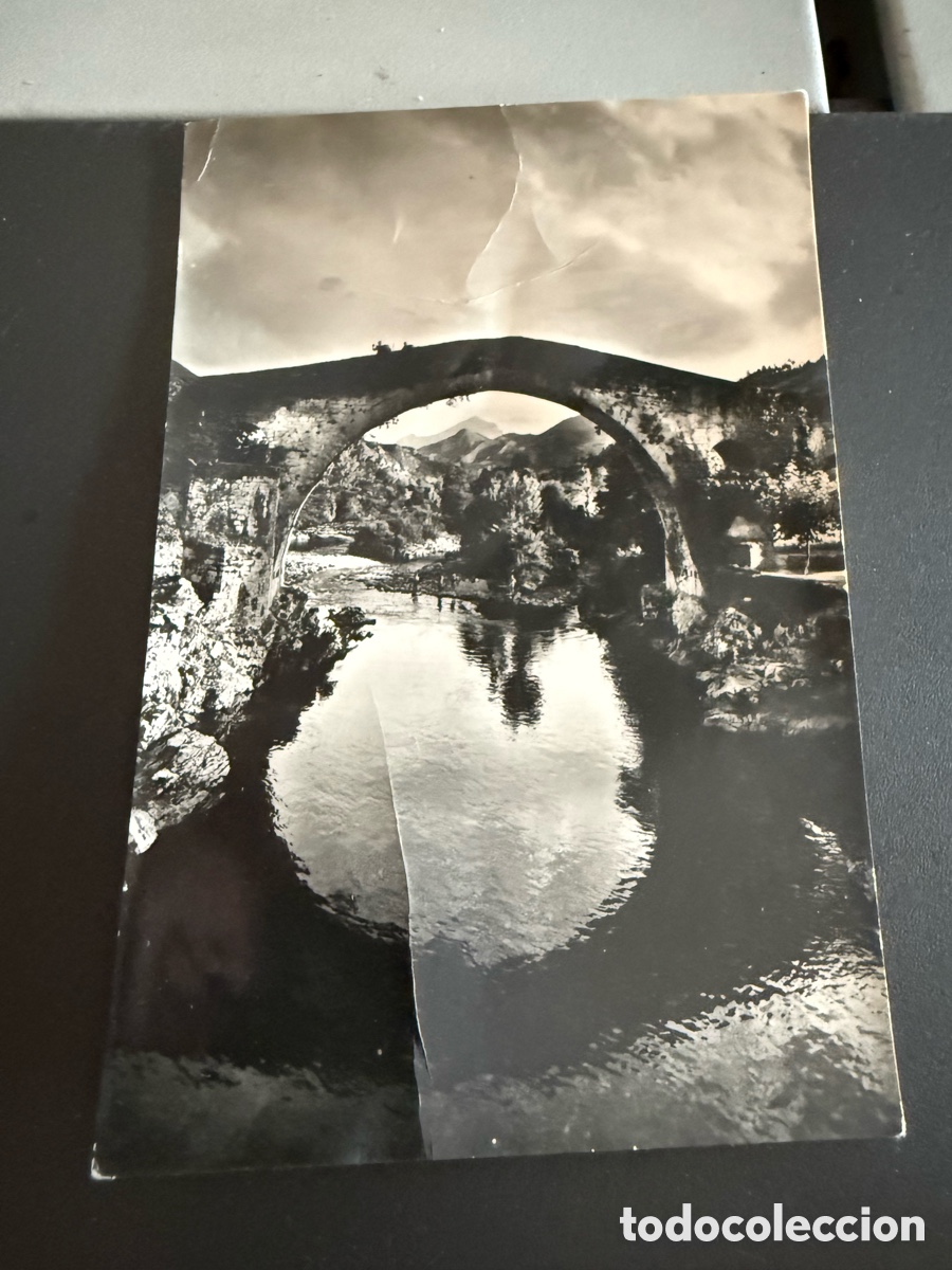 Postales: Postal. CANGAS DE ONIS. Puente Romano sobre el R&iacute;o Sella