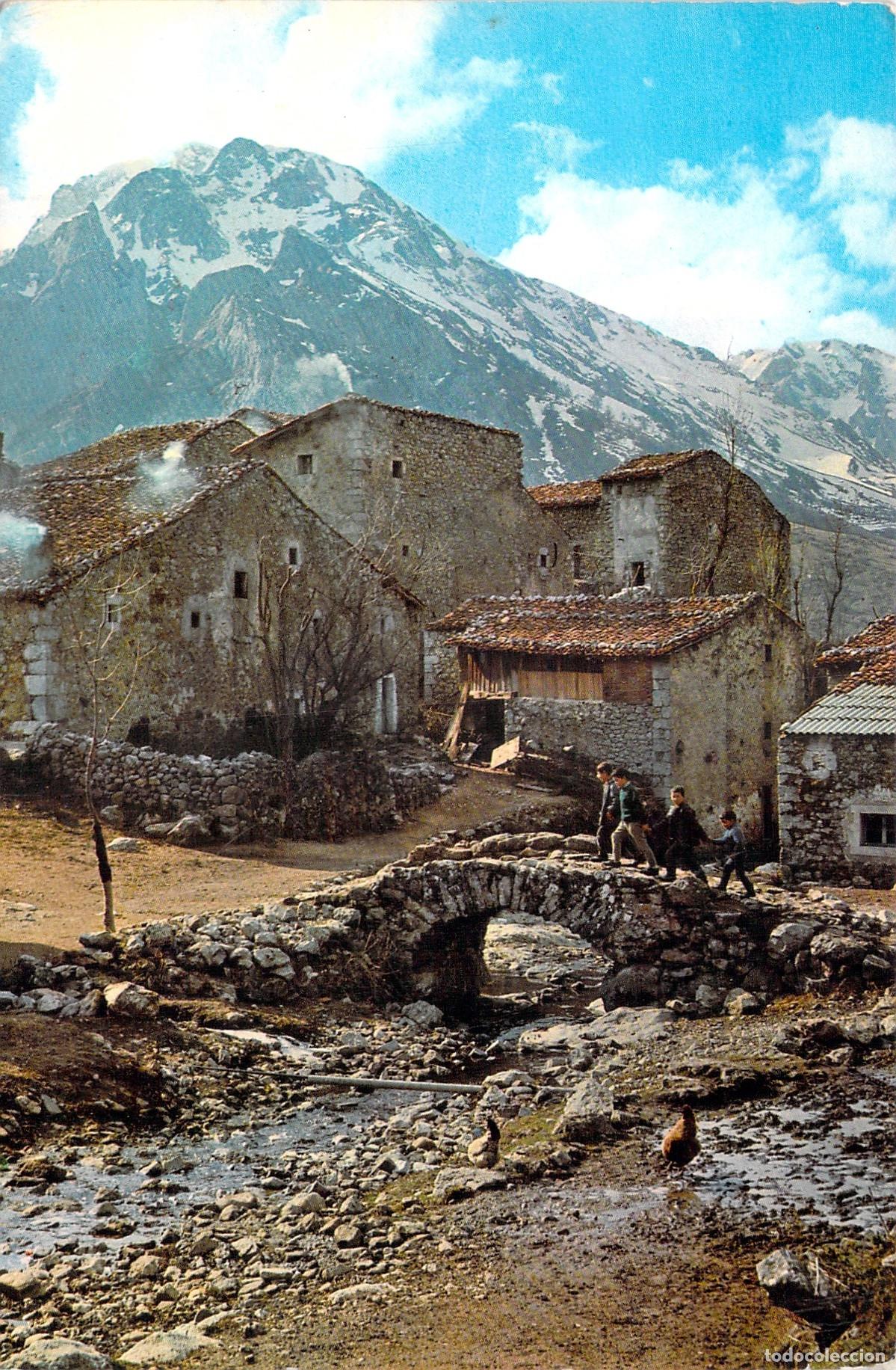 Postales: Postal de Sotres en Picos de Europa, Asturias