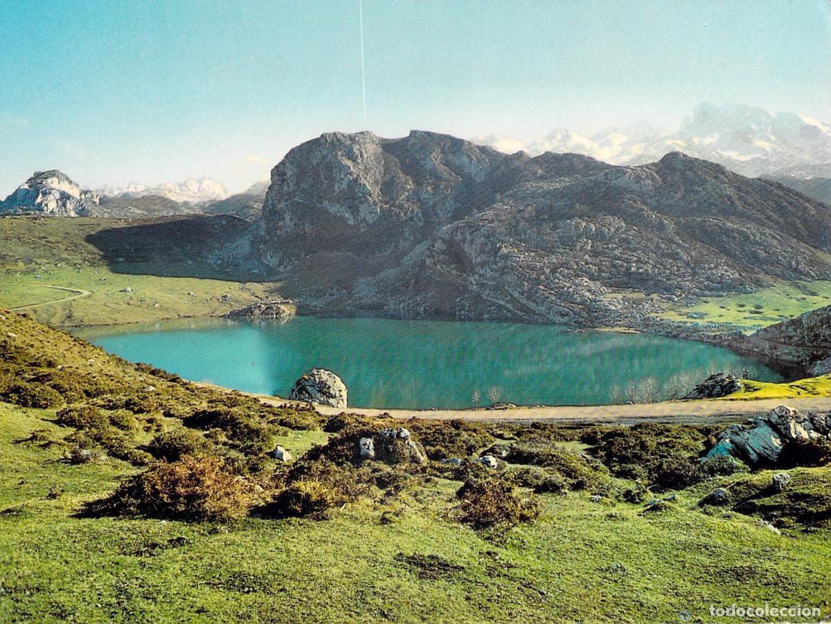 Postales: Postal de Lago Enol en Covadonga, Asturias