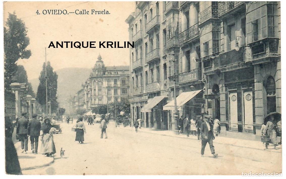 Postales: OVIEDO N&ordm; 4 CALLE FRUELA / EDICION GRAFOS / SIN FRANQUEAR PERO ESCRITA
