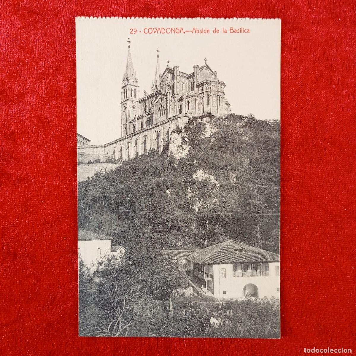 Postales: POSTAL - COVADONGA - ABSIDE DE LA BASILICA - 29 - COL. V. ERO - RAR&Iacute;SIMA / 2113
